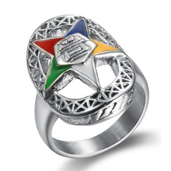 Мужское и женское кольцо из титановой стали с эпоксидной смолой в виде звезды, кольцо из нержавеющей стали с эпоксидной смолой в виде пентаграммы в форме капли воды