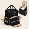 2026 New Large Capacity Nail Polish Makeup Bag 2-Layer Nail Art Organizer Tote with Detachable Storage Box Shoulder Hand Carry