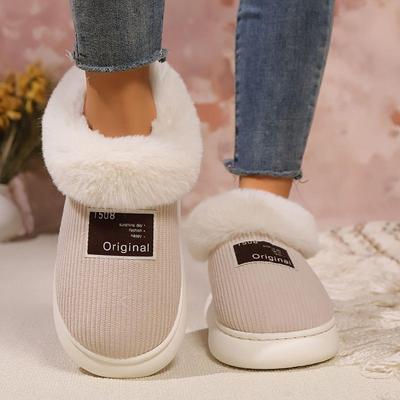 Настраиваемая хлопковая обувь для мужчин и женщин - Нескользящие домашние/уличные тапочки с задником