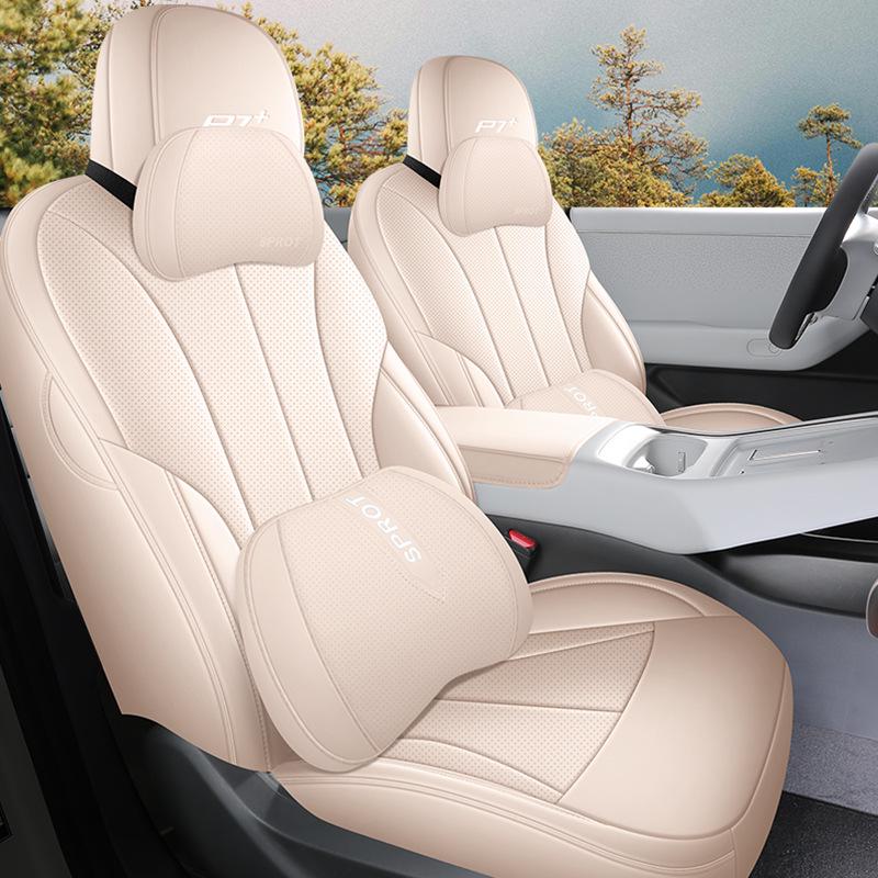 XPeng P7+ Seat Cushions & Covers: Fits Five Seats, All-Season.