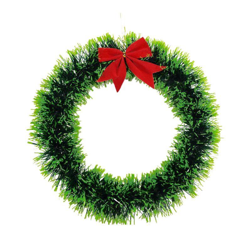 Рождественский венок, бант, искусственные подвески, гирлянды для рождественской елки, лозы, украшения для дверей, настенные украшения, рождественские и новогодние украшения