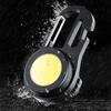 Mini Keychain Flashlight LED Key Ring Light Torch 180 Degree Rotating Rechargeable Magnetic Work