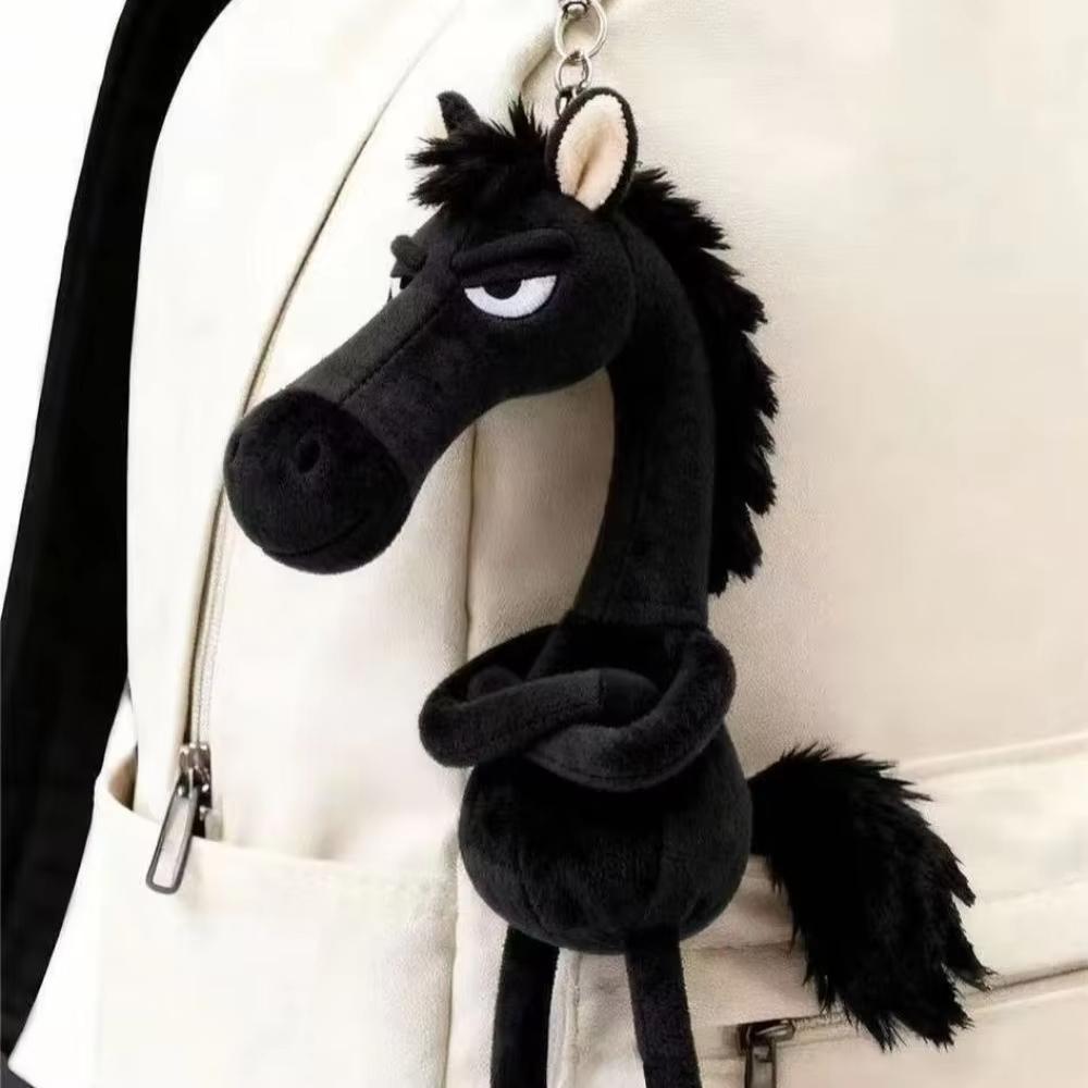 2026 Plush Arrogance Pony Keychain for Women Bag Pendant Decor Cute Plush Horse Car Keychain Party Gift Key Ring Keychain