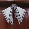 1pc Sexy Lace Fake Collar Shirt Shawl Flower Crochet Neckline Collars Women Detachable Collar Half Shirt Faux Collar Lace Fabric