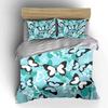 Butterfly-Themed Three-Piece Bedding Set  kid's and adults' bedroom decor, Exquisite three-piece bedding set gift
