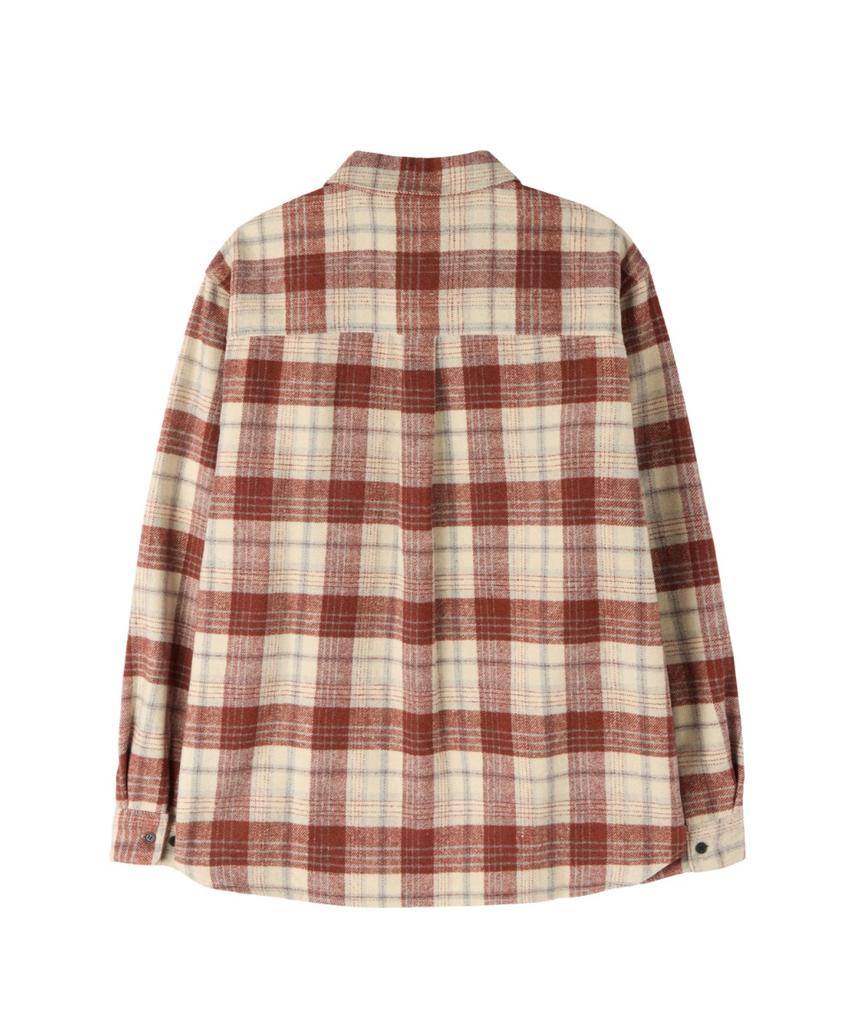 BROMPTON LONDON Flannel Big Check Shirt - Red (P264Ush432)
