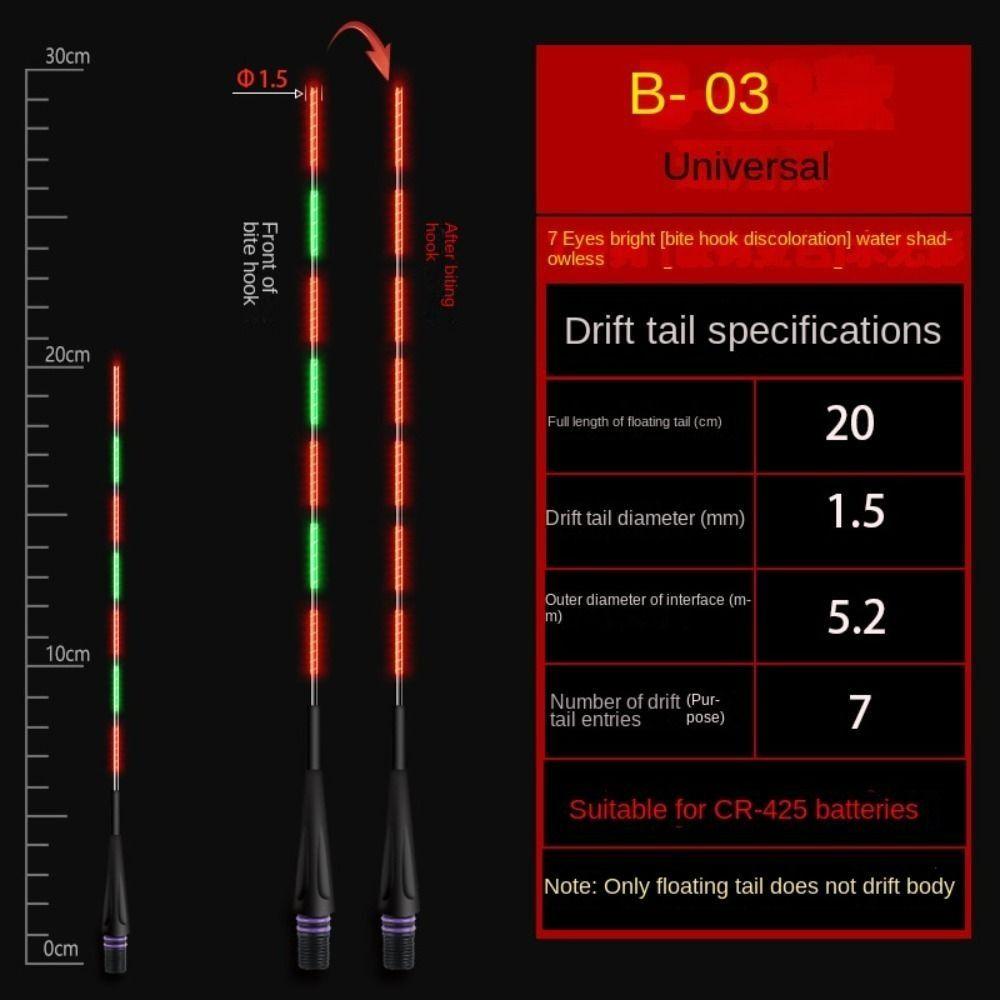 1 шт. сверхчувствительный светодиодный рыболовный умный поплавок для ночной рыбалки, светящийся поплавок для ночной рыбалки