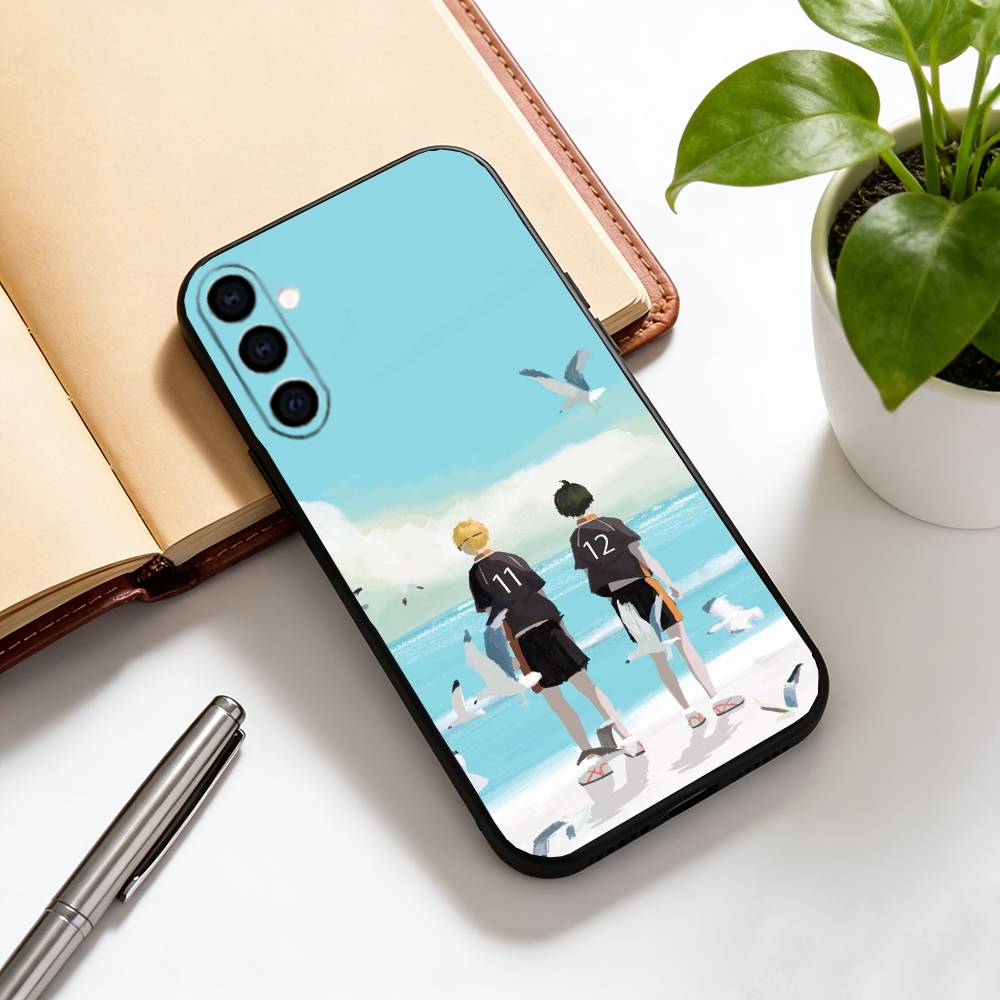 Чехол для телефона с котенком, черный силикон, мягкий, для Samsung Galaxy A73, A72, A71, A70, A53, A52, A51