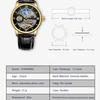 Forsining Men's Fashion Casual Hollow Moon Phase Automatic Mechanical Watch SLZe229-w
