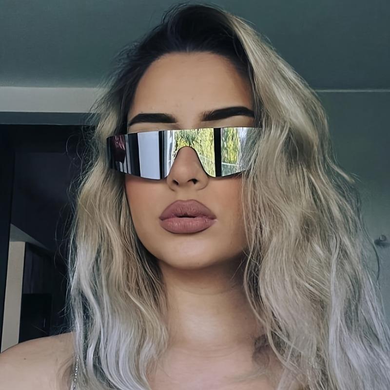 Модные панк-спортивные очки в технологичном и дерзком стиле с безрамным дизайном, популярные в Европе и Америке.