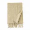 Thickened Autumn and Winter Plaid 100 Wool Scarf Atmosphere Women's All-match Fashion Warm Wool Scarf Comfortable Shawl