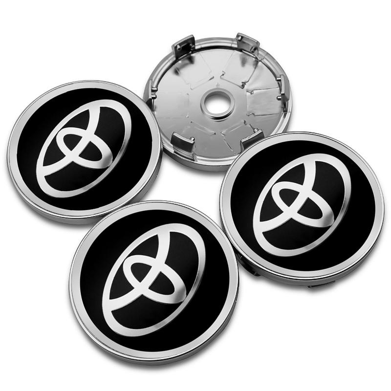 4 шт. 56+60 мм Наклейки-значки ступицы колеса автомобиля Центральные колпачки Покрытие диска Автоаксессуар Для Toyota Prado Yaris Hilux Verso Fortuner Supra