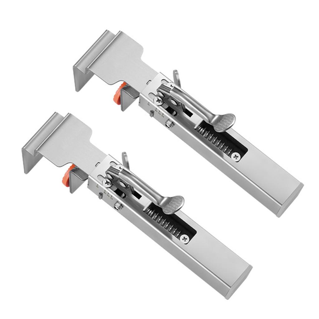 Adjustable Drawer Organizers Clamps Secure Grip Fixtures for Home and Office Use Sturdy Stainless Steel Materials