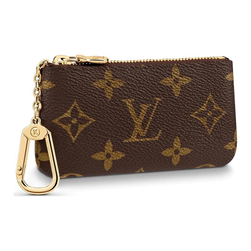 Louis Vuitton Классическая цепочка с монограммой компактный и портативный канва с покрытием монограмма кошелек для ключей и монет женский стиль коричневый