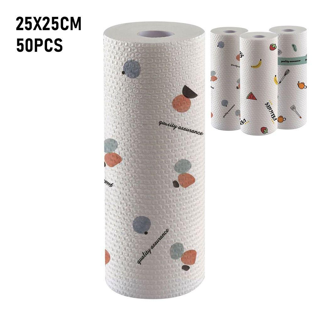 30/50/100/200pcs Thickened Non-woven Kitchen Paper Absorbent Towel Disposable Rags