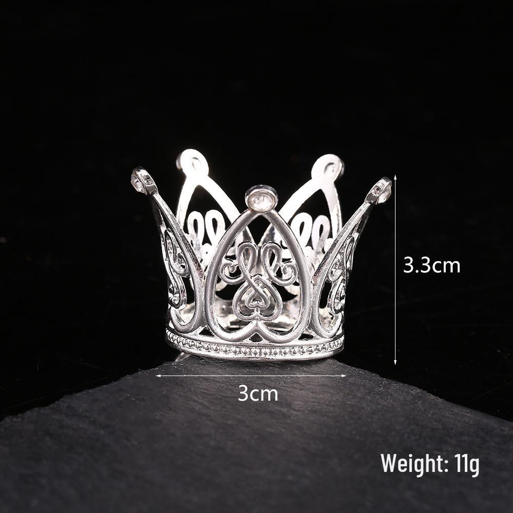 «Украшение для торта «Мини-бриллиантовая корона принцессы» – Аксессуары для выпечки на день рождения феи»