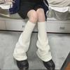 Y2K Japanese Student Style Wide-Leg Flared Long Tube Knitted Socks for Women