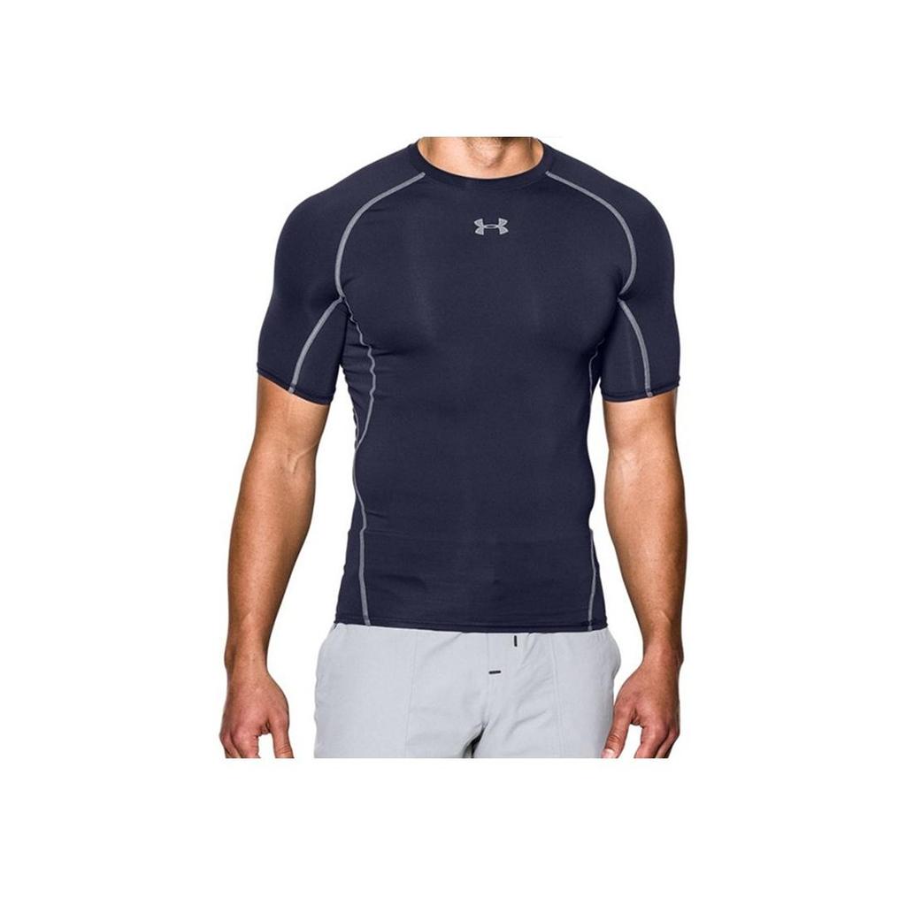 Under Armour Мужская компрессионная футболка с коротким рукавом HeatGear Armour Цвет: Темно-синий 1257468-410
