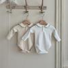 Newborn A-Type Cotton Jumpsuit with Lapel for Boys & Girls - Perfect for Spring & Autumn