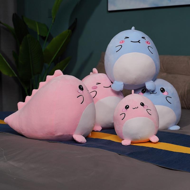 Плюшевая игрушка Squishmallow Динозавр Супермягкий короткий плюш Синий/розовый 20см/7.87дюймов
