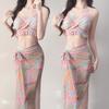 Split Swimsuit Women's Bikini Three-piece Seaside Vacation Conservative Belly Cover Slimming Hot