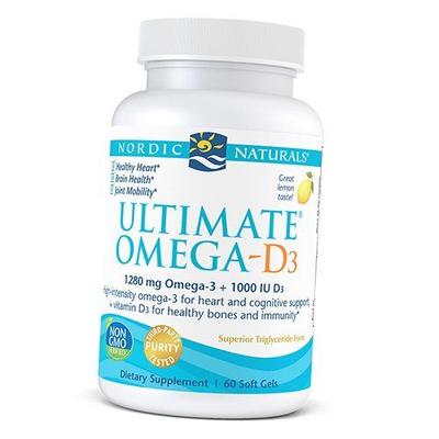 Омега Д3, Ultimate Omega-D3, 60гелкапс Лимон (67352027)