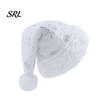 Soft Holiday Cap Christmas Sparkly Sequins Santa Hat for Adults, Velvet Plush Glitter Bling Cute Xmas Headgear Family with Fluffy Pompom New