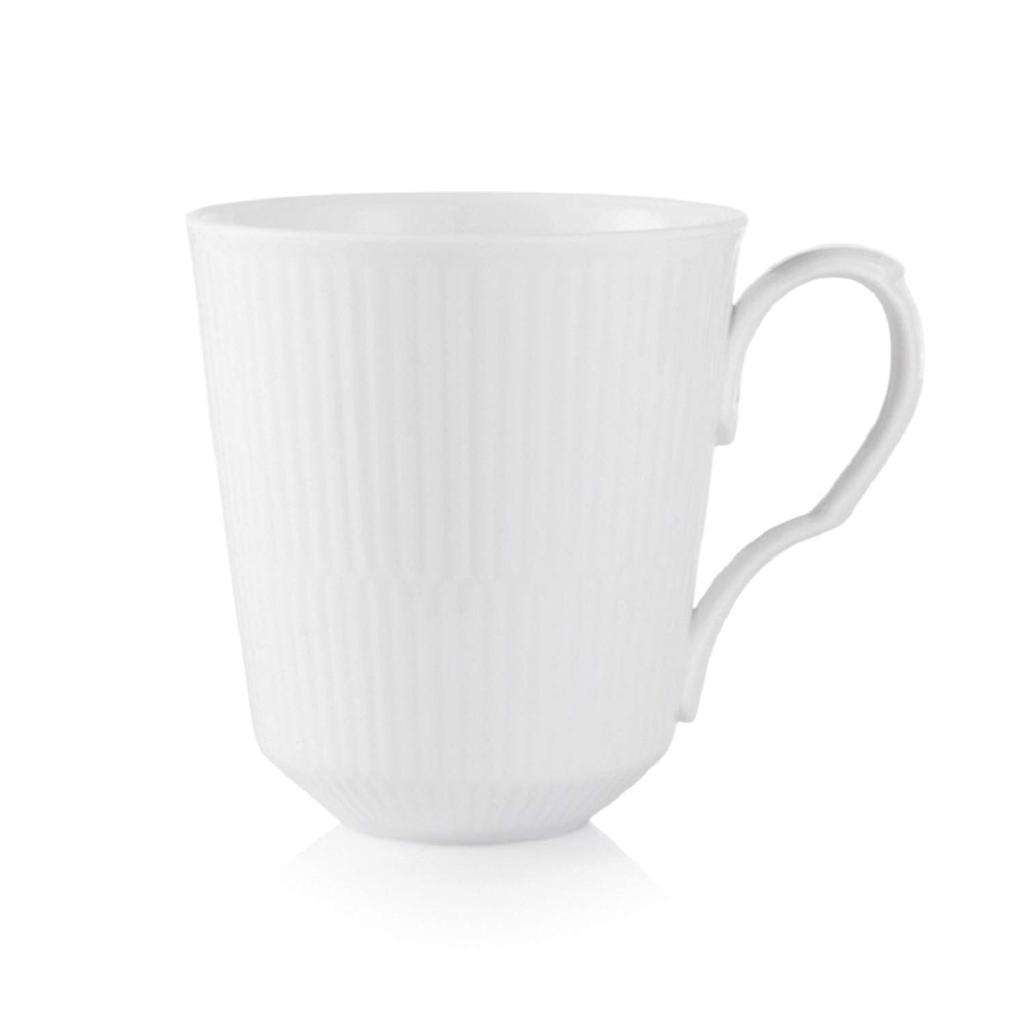 Royal Copenhagen White Fluted Pair Wedding 1016918 [Officially Imported] Mugs, Large, Gift,