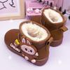 Cute Fleece Snow Boots for Children, Flat Waterproof, Anti-slip and Warm Cotton Shoes for Boys and Girls In Winter