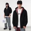 Хлопковая куртка-худи для мужчин, повседневная толстовка с капюшоном и длинными рукавами, куртки на молнии, винтажная куртка с карманом, мужские тяжелые осенние толстовки, верхняя одежда