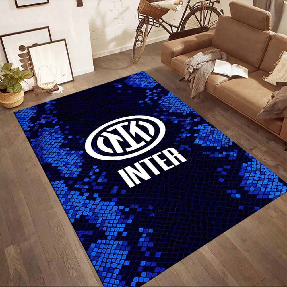 Inter Milan Floor Rug Office Rug Design For Dormitory Decorate Room Study Room Playrooms Antislip Rug Anime Office Decor Perfect Gift For Womenmen