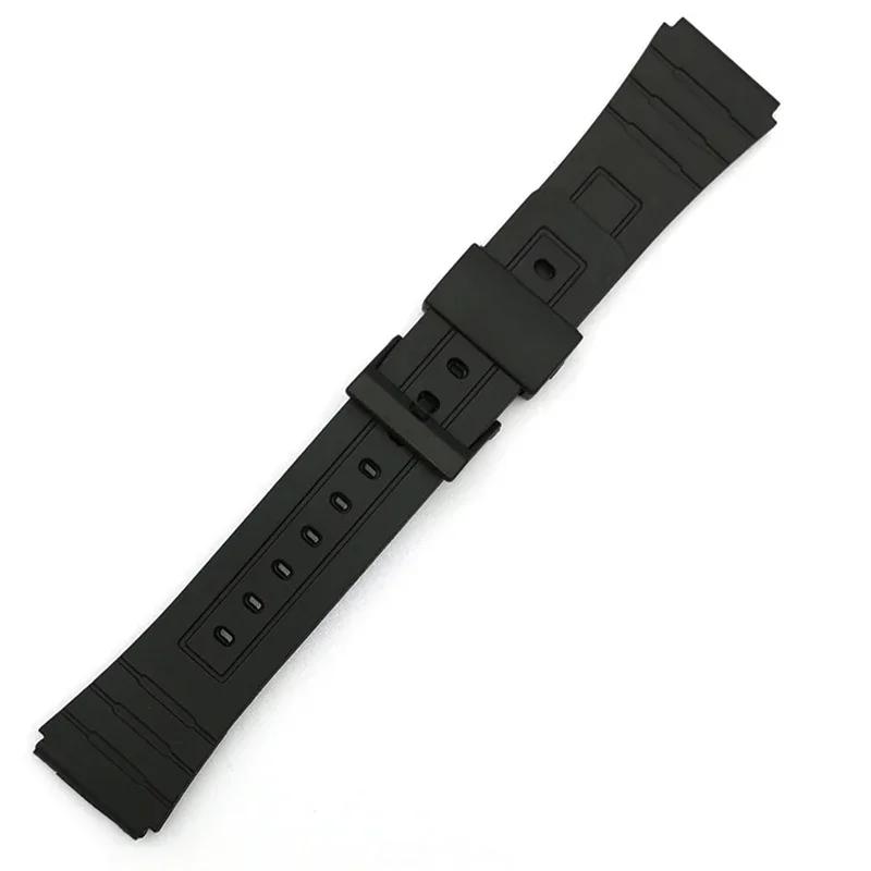 Силиконовый ремешок для часов Casio W800H A158/168 AE1200/1300 SGW400 F91W F84 F105/108, 12/14/16/18/20/22 мм