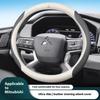 For Mitsubishi Outlander Pajero Asx Colt Lancer EX Evolution L200 Triton RALLIART Leather Car Carbon fiber Steering Wheel Cover