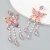 Female Trendy Butterfly Tassel Earrings