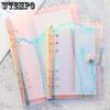 2pcs A5A6 Creative Binder, Laser Hand Notebook, Soft Shell Transparent Small Fresh Notebook, Notepad, Diary Shell