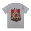 Bober Kurwa Bobr T-shirt Funny Beaver Meme Graphic T-shirt Style Women's Casual Loose Short Sleeved T-shirt Street Clothing