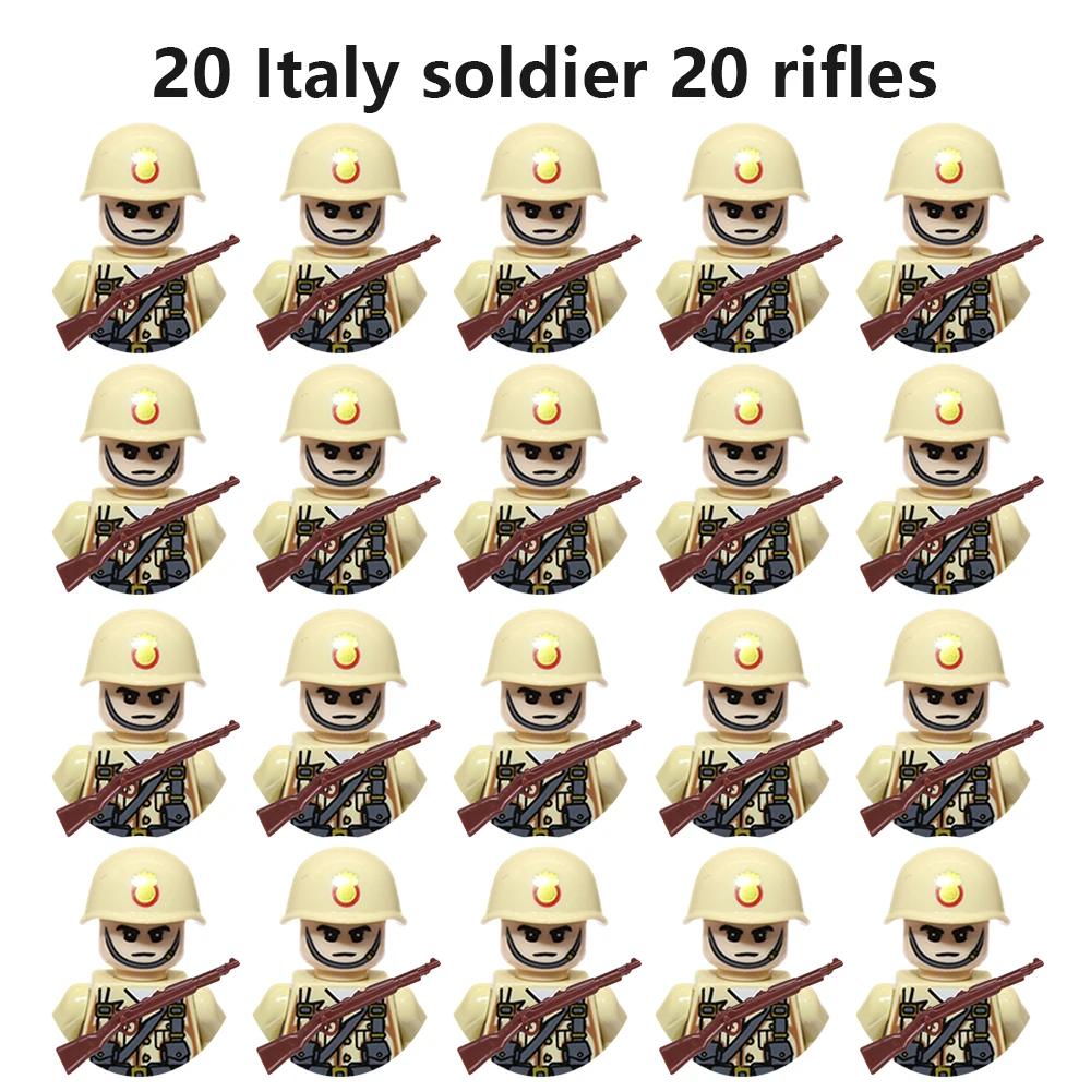 Multi-style military soldiers mini character building blocks DIY assembled building blocks children's collection toys and gifts