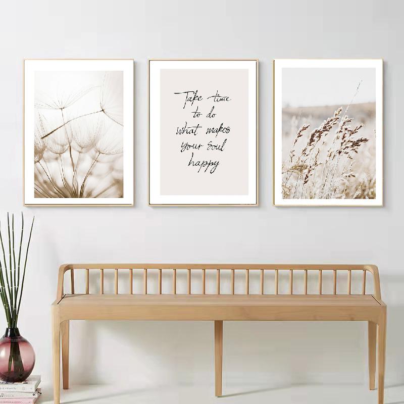 Современный скандинавский пейзаж, рисунок цветочного пейзажа, картина для дома, настенная живопись на холсте, постеры и принты для декора гостиной