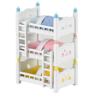 Кукла Sylvanian Family 4448 Baby's Triple Bed, 1 шт., популярные корейские игрушки