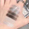 Dark Punk Smoky Nine-color Eyeshadow Palette Black and White Gray Metallic Pearlescent Matte Silver Party Stage Makeup