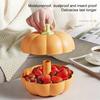 Pumpkin Dried Fruit Basket Creative Double Layer Sealed Waterproof Basket Fruit Snack Box for Living Room Home Decoration