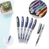 35 шт./набор 6 цветов нейтральные стираемые ручки, синие/черные/красные/зеленые/оранжевые/фиолетовые чернила гелевые ручки для письма моющиеся ручки школьные канцелярские принадлежности