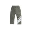 Li Ning AW21 Paris Fashion Week Collection Casual Large Logo Straight Leg Sports Pants Men Pants Gray-Green AYKP041-2