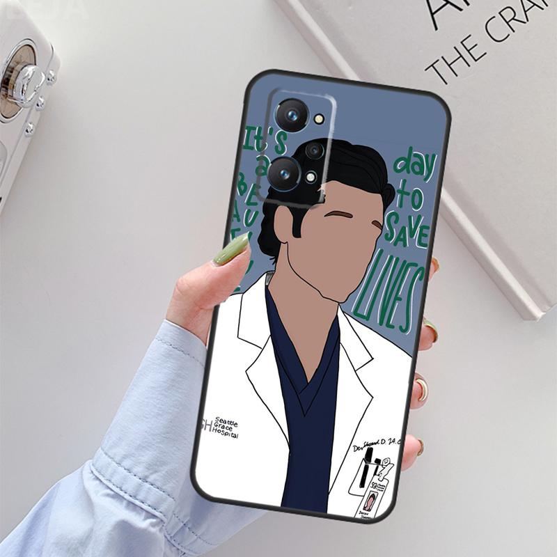 Анатомия Грей для Realme C61 C75 C55 C51 C21Y C25S C67 C53 13 12 10 11 14 Pro Plus GT 6T 6 5 GT7 Pro Чехол