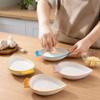 Ceramic Garlic Ginger Grater Non-Slip Garlic Shredding Plate Seasoning Dipping Dish  Restaurants