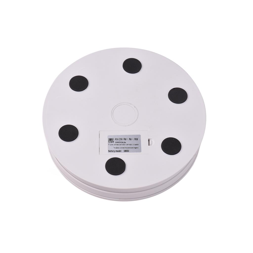 25 см 10 дюймов Моторизованная вращающаяся подставка для дисплея с RGB-подсветкой Вращающийся на 360 градусов Электрический поворотный стол для фотографии для