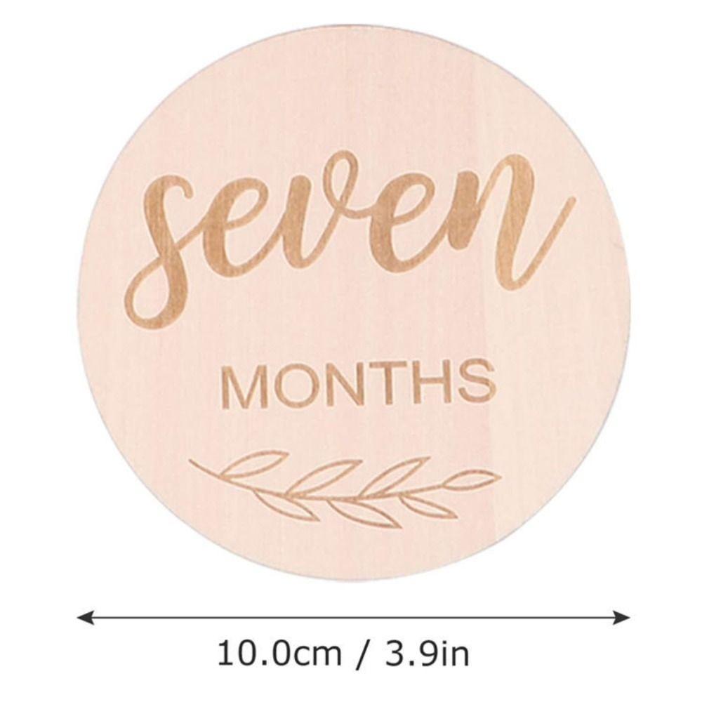 Wooden Double Sided Photo Prop Pregnancy Growth Announcement Cards Baby Stuff