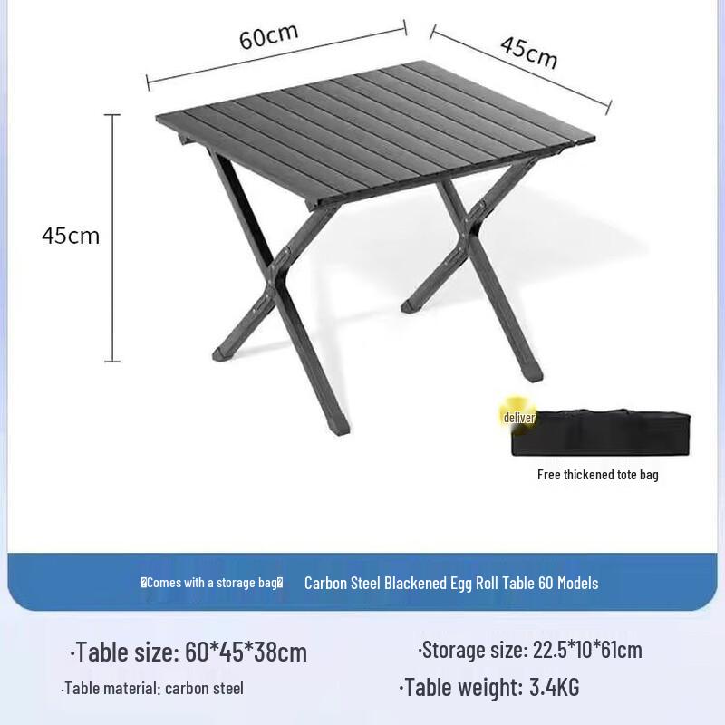 OEING Outdoor Folding Roll-Up Table