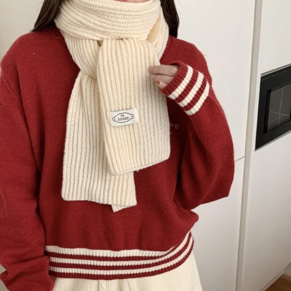 Thicken Women Knitted Scarf Windproof Long Scarves Vintage Wrap Shawls