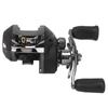 Aluminium Alloy Black Right Left Hand Fishing Wheel Magnetic Brake Metal Spool Fish ReelBlack Left Hand